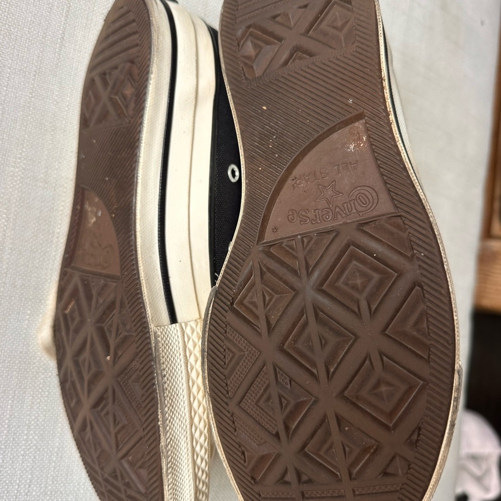 Chuck â70 Converse, Black High-Top Sneakers / Womenâs 7 - Picture 4 of 5